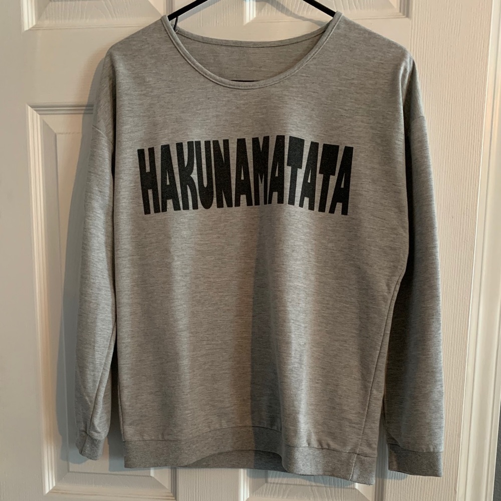 Gray Hakunamatata Top